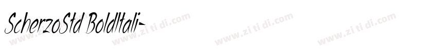ScherzoStd BoldItali字体转换 ScherzoStd BoldItali字体转换